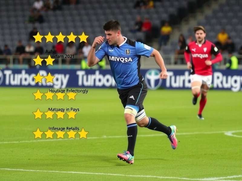 Turbo Rugby India player ratings distribution showing majority 4 and 5 star reviews